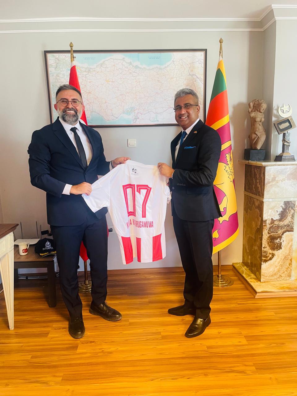 Visit to His Excellency Mr. Niluka Kadurugamuwa, the newly appointed Ambassador of the Democratic Socialist Republic of Sri Lanka to Ankara